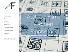 Tablet Screenshot of aletheiafilms.com